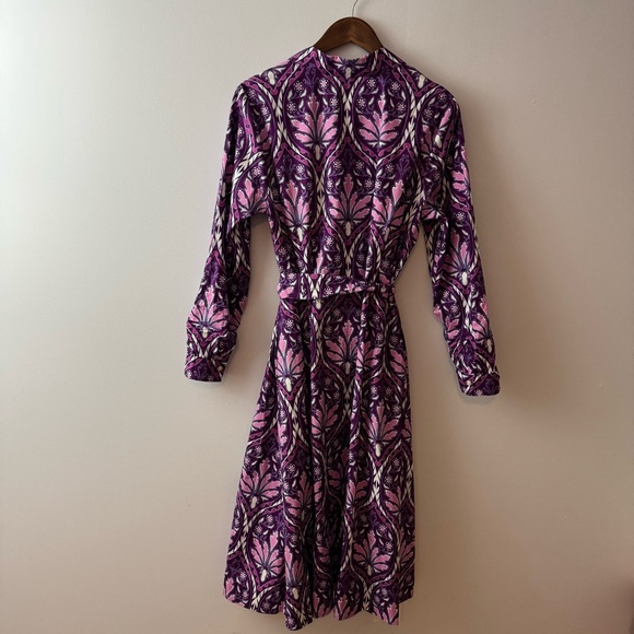 Talbots women’s Modern poplin shirtdress floral Size 12 - Picture 3 of 11